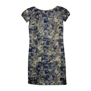 BRIAN DALES Made In Italy Multi Color Cap Sleeve Dress size 42